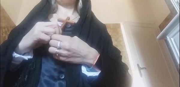  sister chantal is back! the nun we all want next. Blasphemous and horny, she will pee on the cross, invoking the penis in the ass